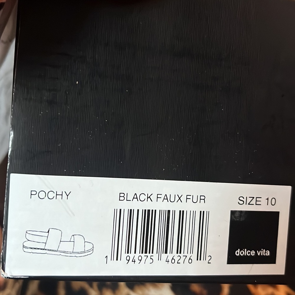 New Dolce Vita Pattel Treaded Slippers Black size 10 new in box - Picture 8 of 11